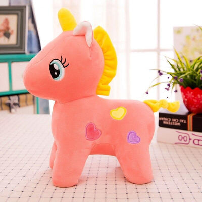 Peluche Licorne Orange
