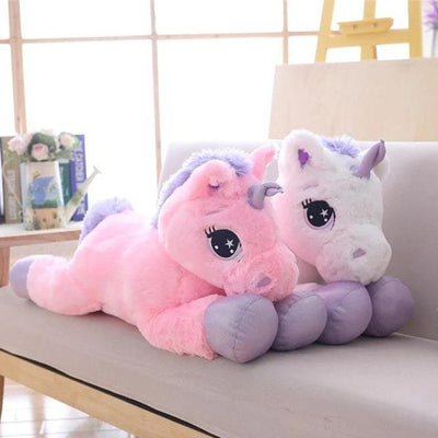 Peluche Licorne Géante Rose 80 cm ou 110 cm