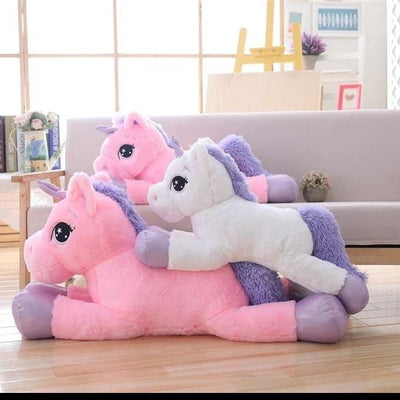 Peluche Licorne Géante Rose 80 cm ou 110 cm