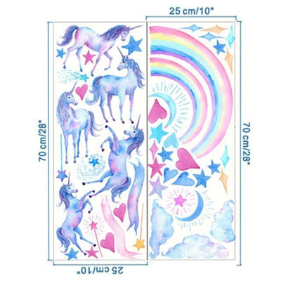Sticker Licorne Arc-en-Ciel