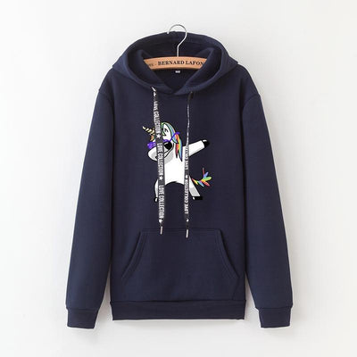Pull Licorne Basique Bleu Marine