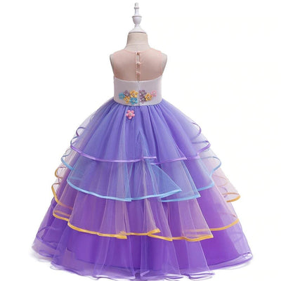 Robe Déguisement Licorne Violet Fille