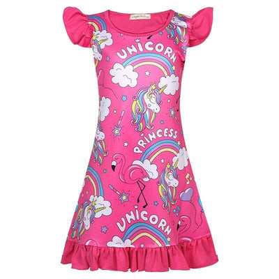Robe Licorne avec Flamant Rose