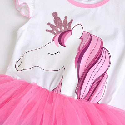 Robe Tutu Licorne Couronne Fillette