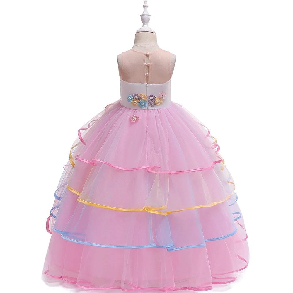 Robe Licorne Rose Matalan - Taille 18-23 Mois - 100% Coton - Occasion Très Bon État