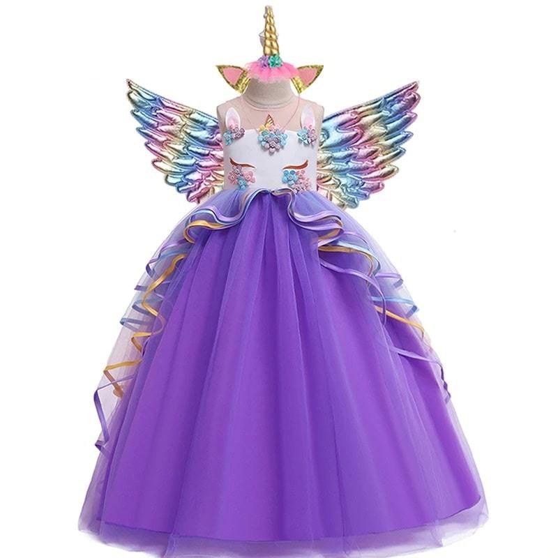 Amazon Dguisement Princesse Fille Robe Licorne Pas Cher Déguisement Miss Licorne Fille Vegaooparty