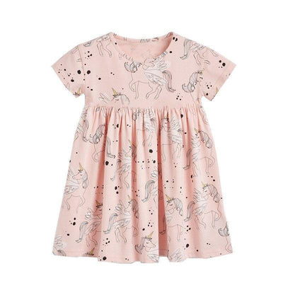 Robe Licorne Fille Décontracté