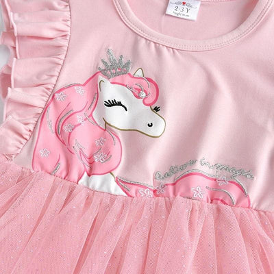 Robe Licorne Kawaii Rose Pâle