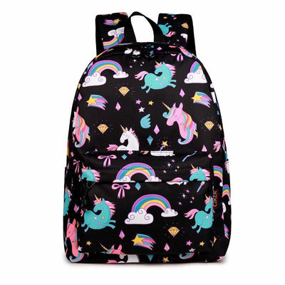 Sac à Dos Licorne noir fille