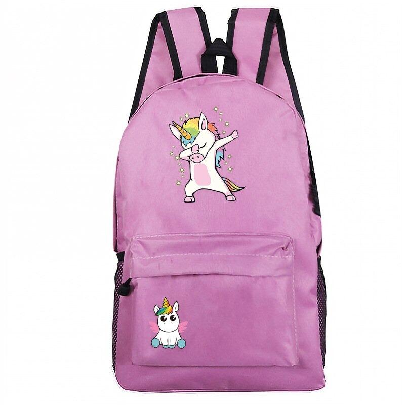 Cartable Licorne École Rose