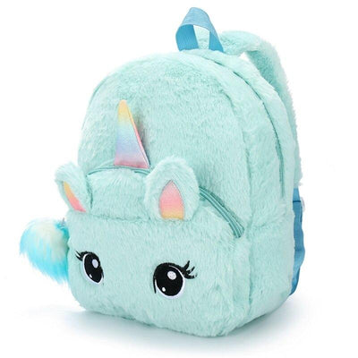 Sac Licorne Peluche vert