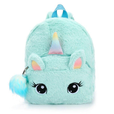 Sac à Dos Licorne Peluche vert
