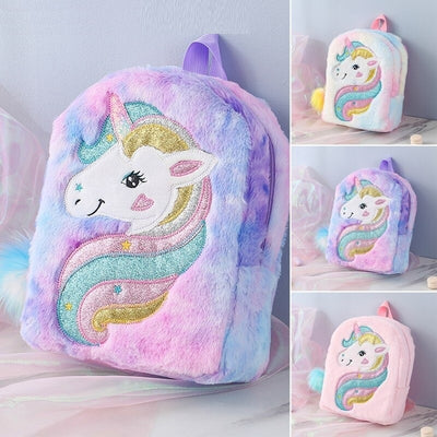 Mini Sac à Dos Licorne Peluche