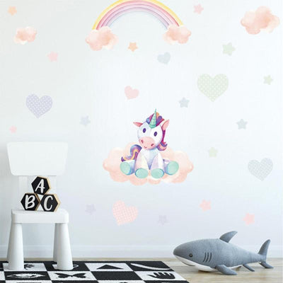 Sticker Licorne Petite Fille