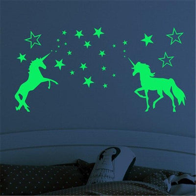 Stickers Licorne Phosphorescent