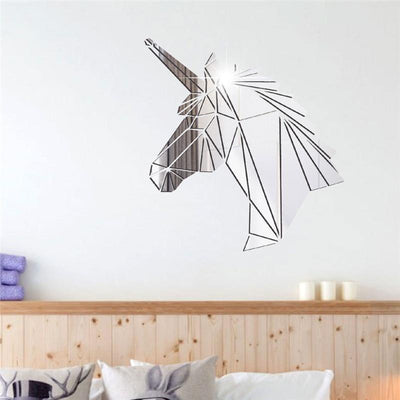 Sticker Licorne Argent