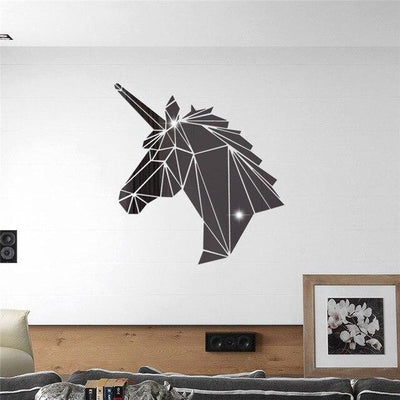Sticker Licorne Noir