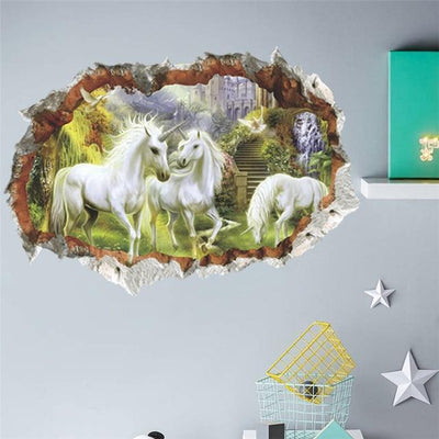 Sticker Licorne Blanc