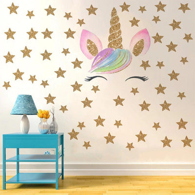 Sticker Licorne Paillette
