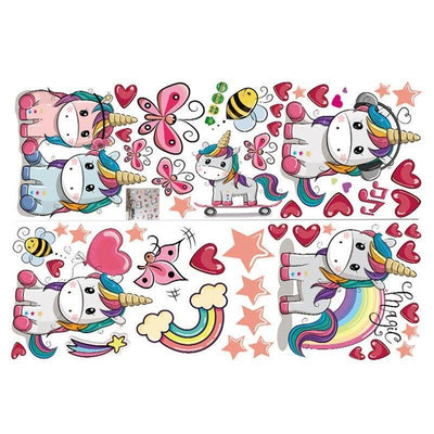 autocollant Licorne Kawaii