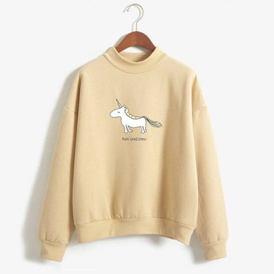 Pull Licorne Femme Blanc