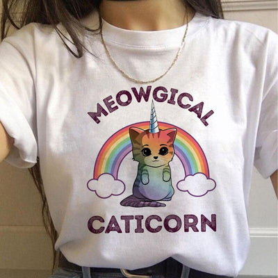 T-Shirt Chat Licorne