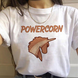 T-Shirt Femme PowerCorn Licorne