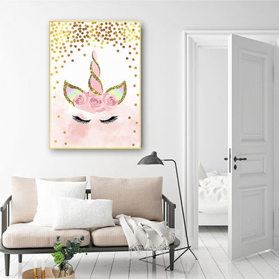 Toile Licorne sequin