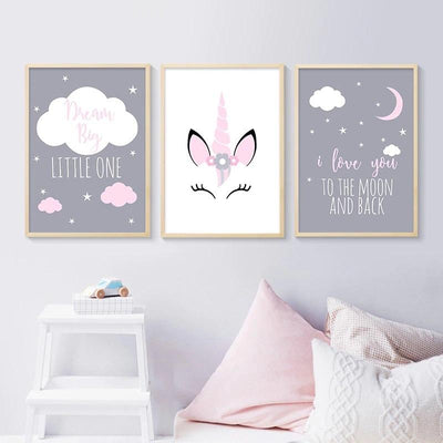 Tableau Licorne pour Chambre Fille