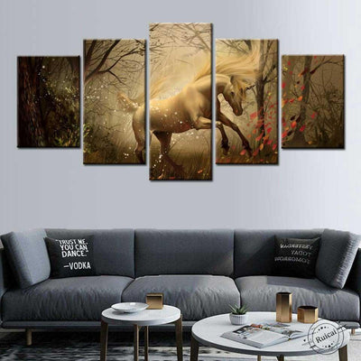 Tableau Licorne Cheval Blanc