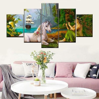 Tableau Licorne Paradis