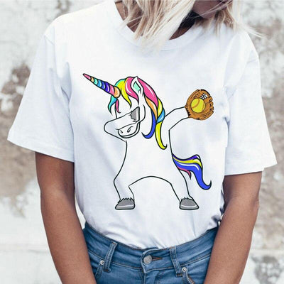 T-Shirt Dab Baseball licorne