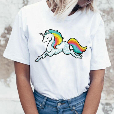 T-Shirt Femme avec Licorne