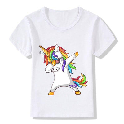 T-Shirt Licorne Dab pour Fille