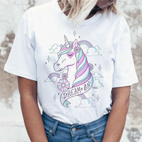 T-shirt Rêveur Femme licorne