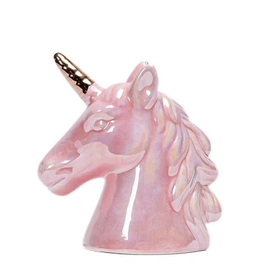 Tirelire rose Licorne