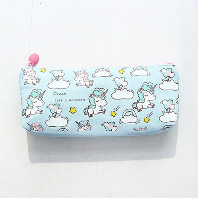 Trousse licorne bleue