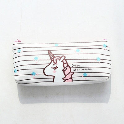 Trousse blanche licorne 