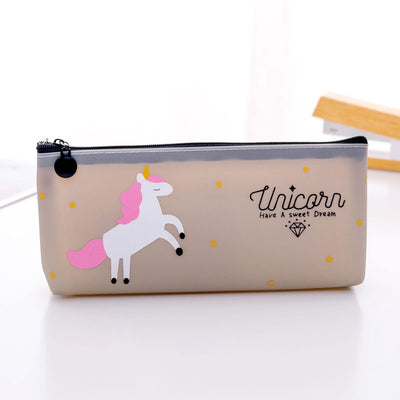 Trousse Licorne Plastique Marron