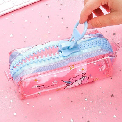 Trousse Licorne Transparente école